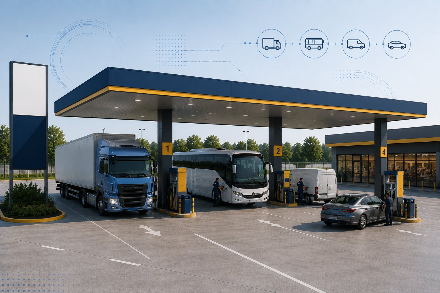 Sistema Gekom Posto: controle de abastecimento de diesel em posto externo sem cartão de frota